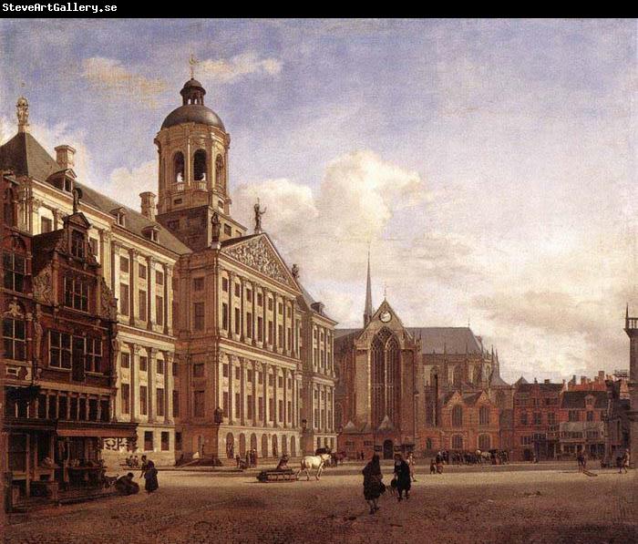 HEYDEN, Jan van der The New Town Hall in Amsterdam after